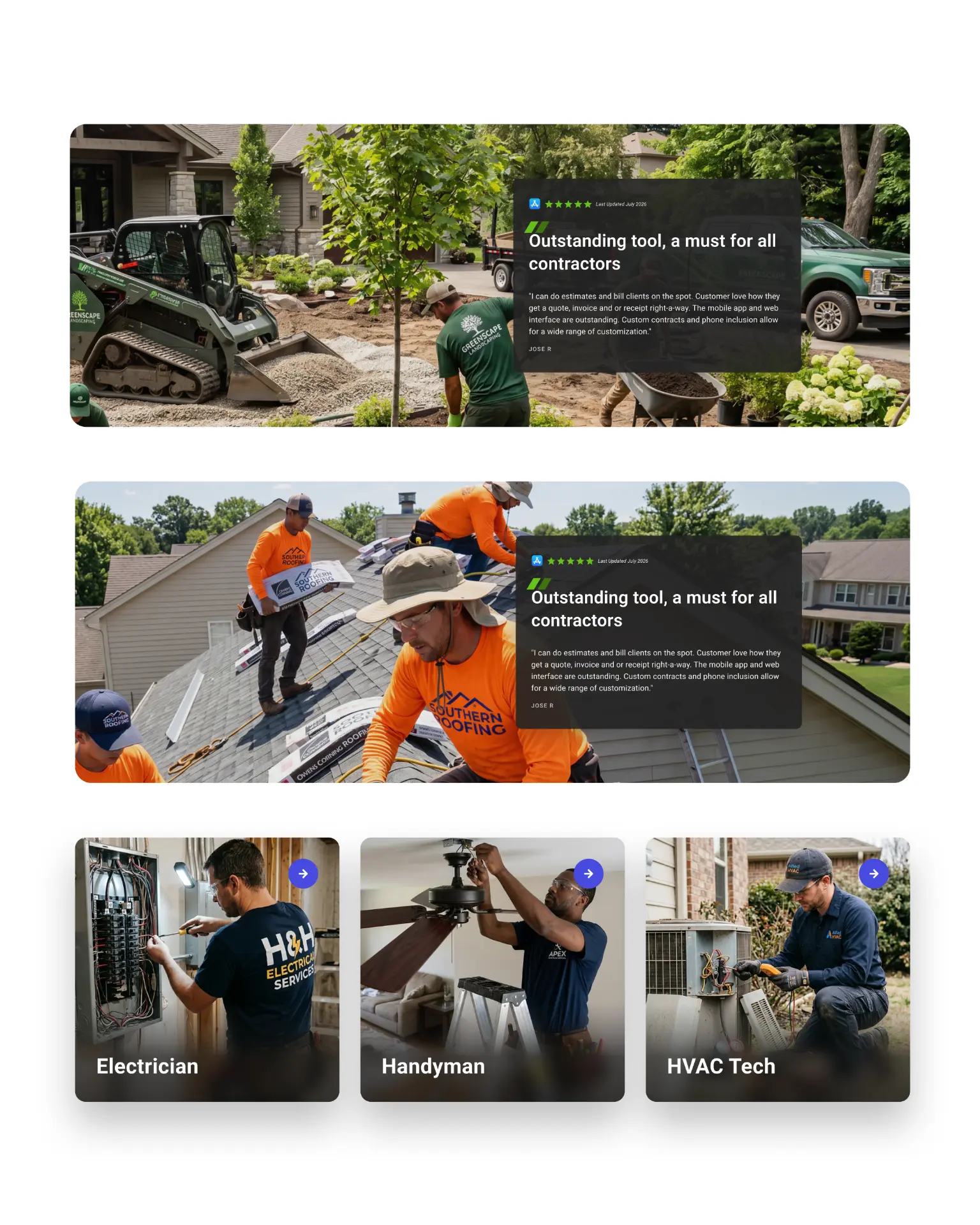 Trades photography